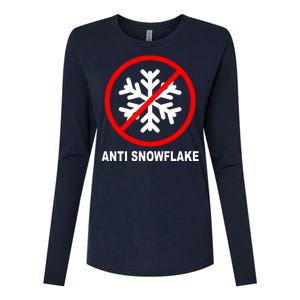 Anti Snowflake Womens Cotton Relaxed Long Sleeve T-Shirt