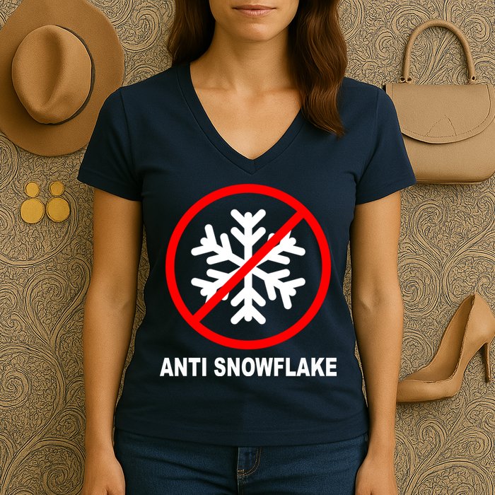 Anti Snowflake Women's V-Neck T-Shirt