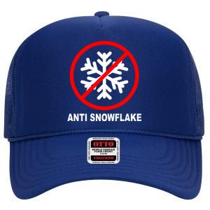 Anti Snowflake High Crown Mesh Back Trucker Hat