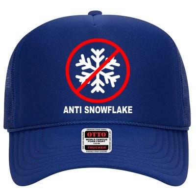 Anti Snowflake High Crown Mesh Back Trucker Hat