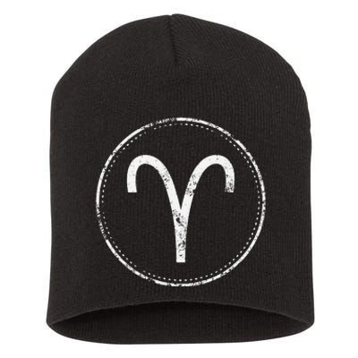 Aries Sign – Astrology Zodiac Short Acrylic Beanie