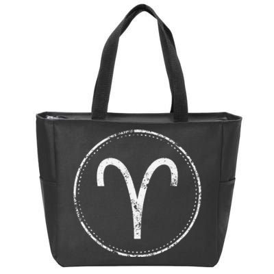 Aries Sign – Astrology Zodiac Zip Tote Bag