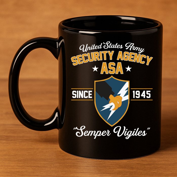 Army Security Agency Gift 11oz C Handle Ceramic Mug