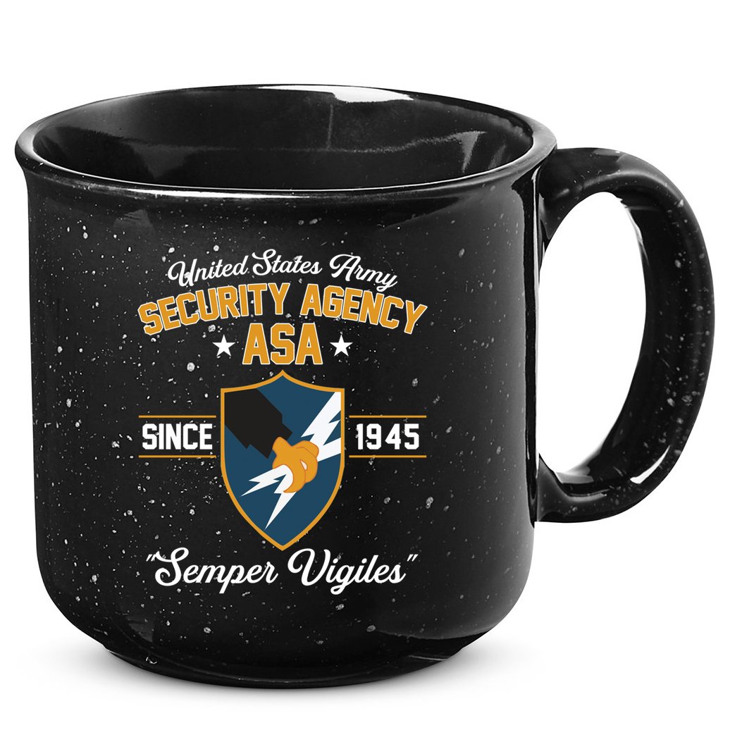 Army Security Agency Gift 15oz Campfire Ceramic Mug