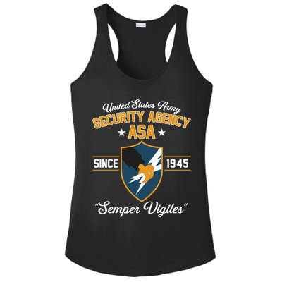 Army Security Agency Gift Ladies PosiCharge Competitor Racerback Tank