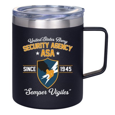 Army Security Agency Gift 12oz Stainless Steel Coffee Mug