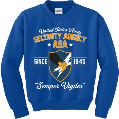 Army Security Agency Gift Kids Sweatshirt