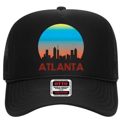 Atlanta Skyline High Crown Mesh Back Trucker Hat