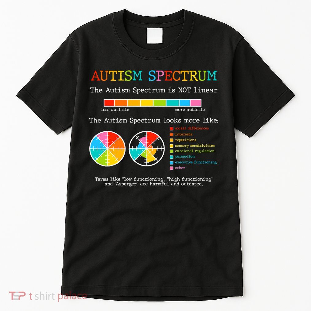 Autism Spectrum ADHD ASD Neurodiversity Teacher Support Tall T-Shirt