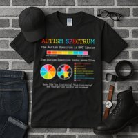 Autism Spectrum ADHD ASD Neurodiversity Teacher Support Tall T-Shirt