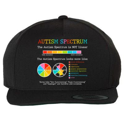 Autism Spectrum ADHD ASD Neurodiversity Teacher Support Wool Snapback Cap