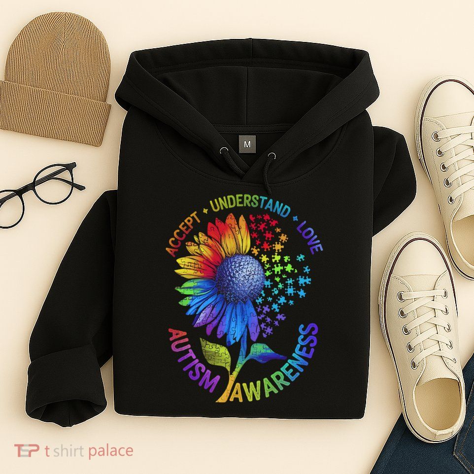 Autism Sunflower Autism Awareness Sunflower Hoodie