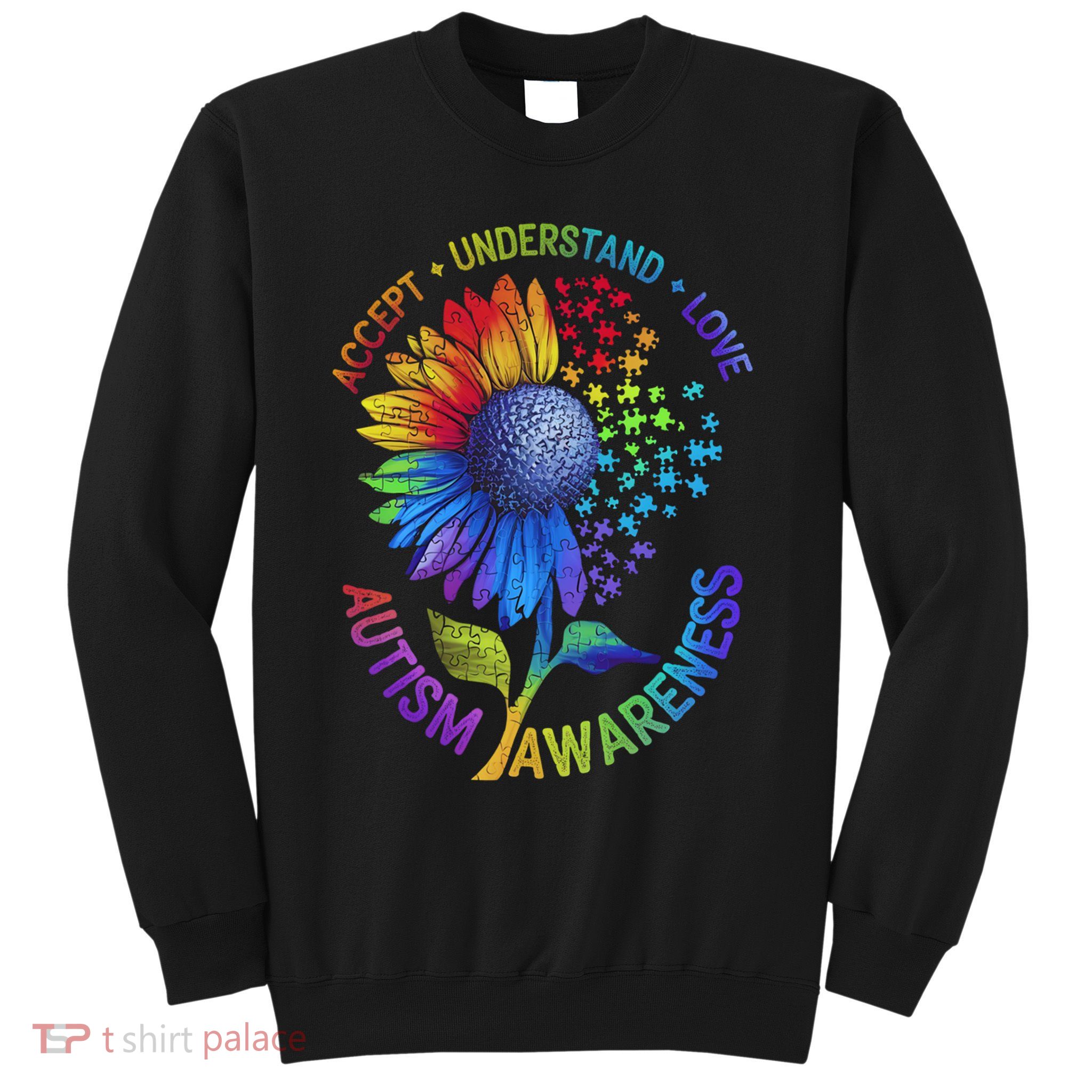 Autism Sunflower Autism Awareness Sunflower Sweatshirt