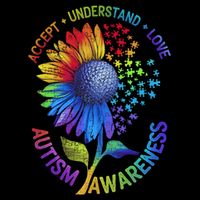 Autism Sunflower Autism Awareness Sunflower Tall Hoodie