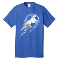 Argentina Soccer Argentinian Flag Pride Soccer Player Gift Tall T-Shirt