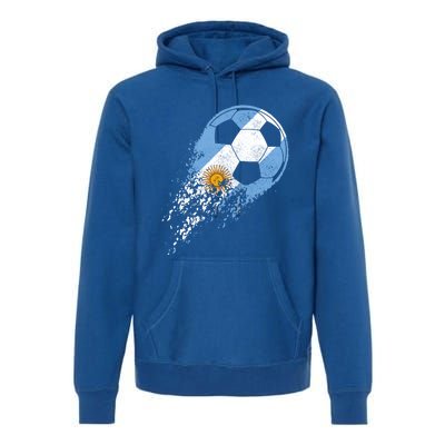 Argentina Soccer Argentinian Flag Pride Soccer Player Gift Premium Hoodie