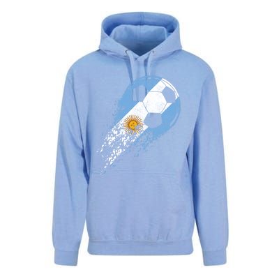 Argentina Soccer Argentinian Flag Pride Soccer Player Gift Unisex Surf Hoodie