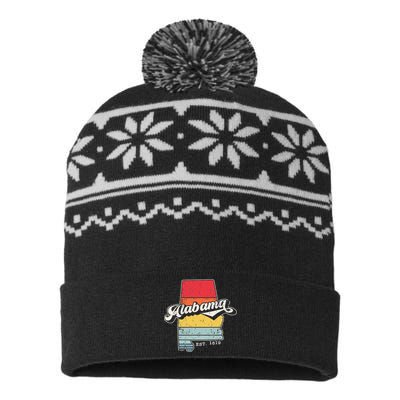 Alabama State Alabama Lover Tee Alabama USA-Made Snowflake Beanie