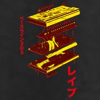 Acid Synth Analog Japanese Synthesizer 303 Design Trucker Hat