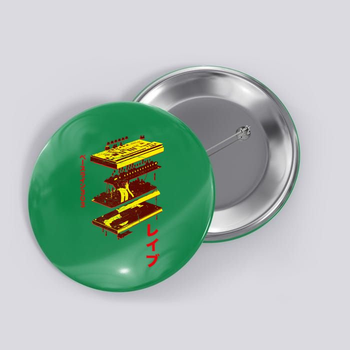 Acid Synth Analog Japanese Synthesizer 303 Design Button