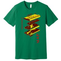 Acid Synth Analog Japanese Synthesizer 303 Design Premium T-Shirt