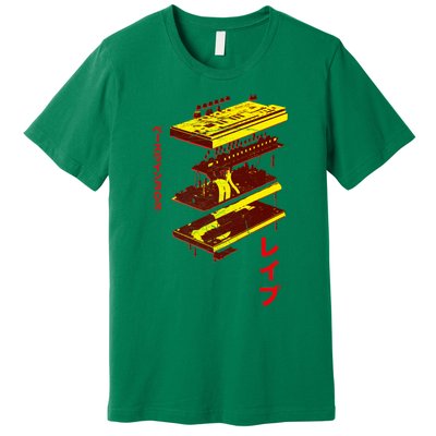 Acid Synth Analog Japanese Synthesizer 303 Design Premium T-Shirt