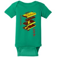Acid Synth Analog Japanese Synthesizer 303 Design Baby Bodysuit