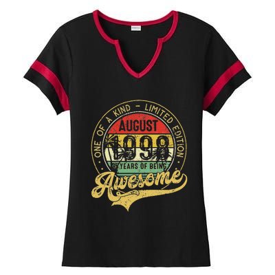 Awesome Since August 1998 One Of A Kind Limited Edition Ladies Halftime Notch Neck Tee