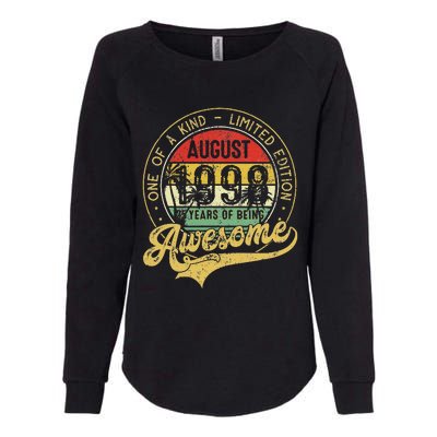 Awesome Since August 1998 One Of A Kind Limited Edition Womens California Wash Sweatshirt