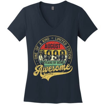 Awesome Since August 1998 One Of A Kind Limited Edition Women's V-Neck T-Shirt