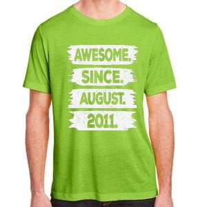 Awesome Since August 2011 12 Years Old 12th Birthday Adult ChromaSoft Performance T-Shirt