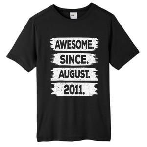 Awesome Since August 2011 12 Years Old 12th Birthday Tall Fusion ChromaSoft Performance T-Shirt