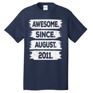 Awesome Since August 2011 12 Years Old 12th Birthday Tall T-Shirt