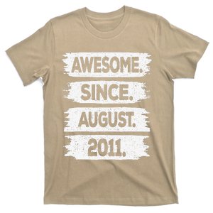 Awesome Since August 2011 12 Years Old 12th Birthday T-Shirt