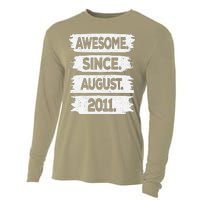 Awesome Since August 2011 12 Years Old 12th Birthday Cooling Performance Long Sleeve Crew