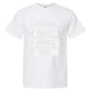 Awesome Since August 2011 12 Years Old 12th Birthday Garment-Dyed Heavyweight T-Shirt