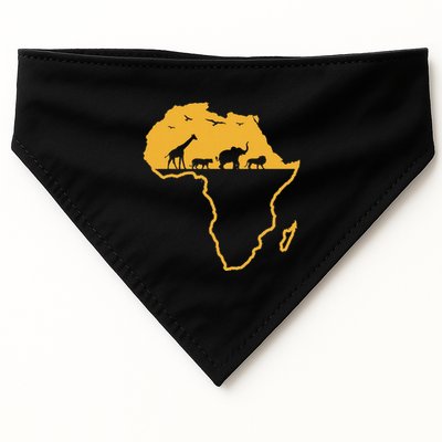 Africa Safari African Wild Animals Environment National Park USA-Made Doggie Bandana