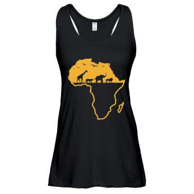 Africa Safari African Wild Animals Environment National Park Ladies Essential Flowy Tank