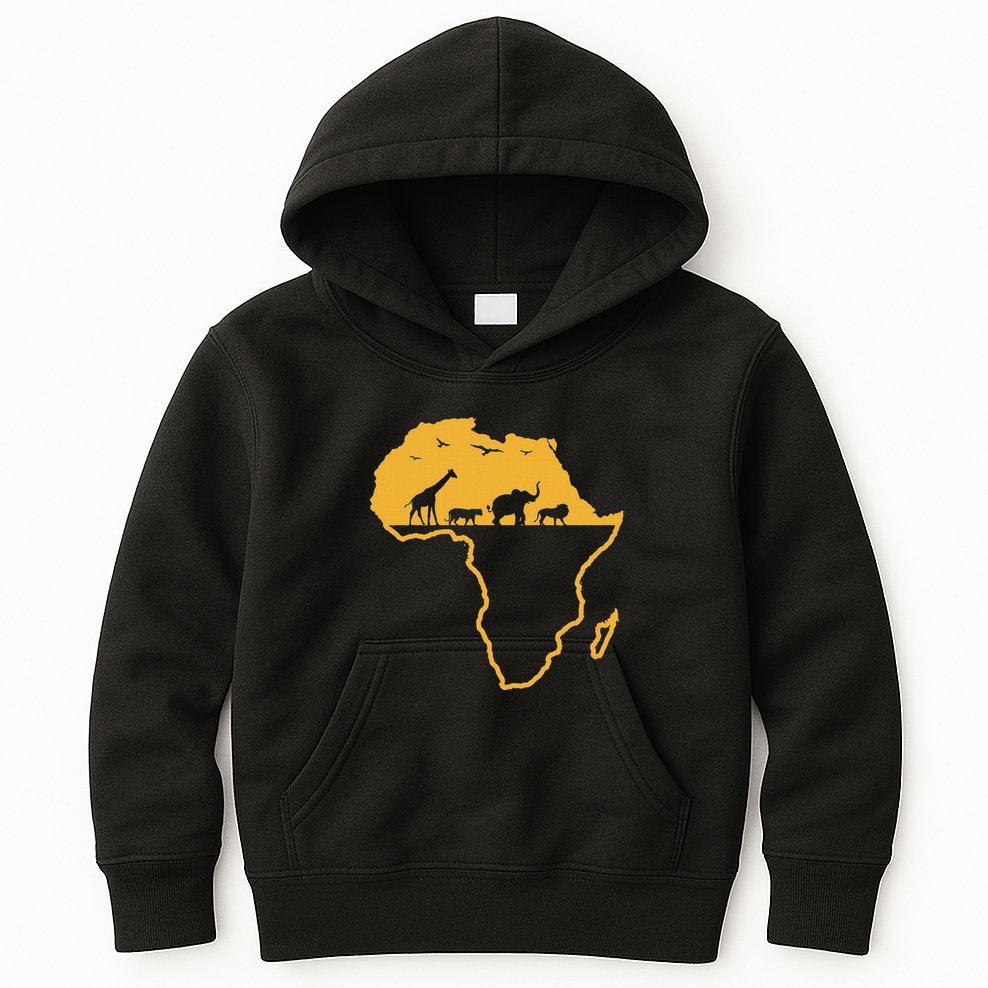 Africa Safari African Wild Animals Environment National Park Kids Hoodie
