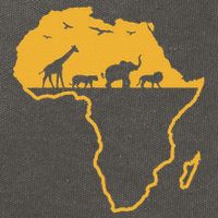Africa Safari African Wild Animals Environment National Park Cotton Canvas Backpack