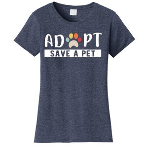 Adopt Save A Pet Cat And Dog Animals Rescue Women's T-Shirt