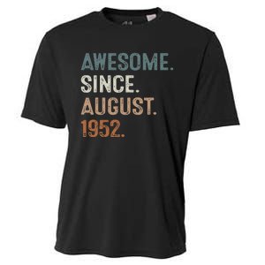 Awesome Since August 1952 71st Birthday Gift 71 Year Old Cooling Performance Crew T-Shirt