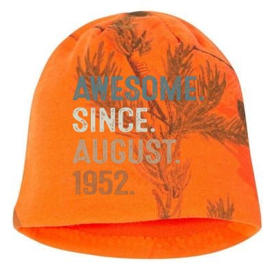 Awesome Since August 1952 71st Birthday Gift 71 Year Old Kati - Camo Knit Beanie