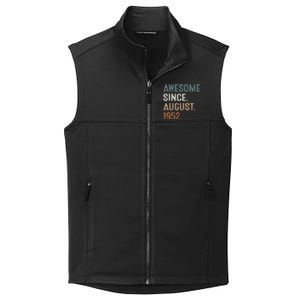 Awesome Since August 1952 71st Birthday Gift 71 Year Old Collective Smooth Fleece Vest