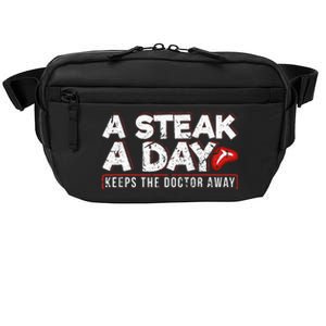 A Steak A Day Carnivore Diet Antivegan Antivegetarian Crossbody Pack