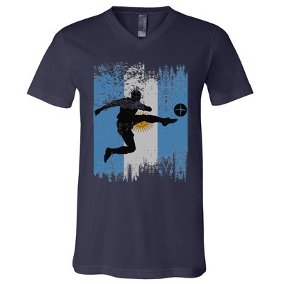 Argentina Soccer Argentina Football Argentina Futbol V-Neck T-Shirt