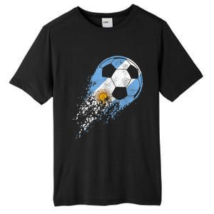 Argentina Soccer Argentinian Flag Pride Soccer Player Tall Fusion ChromaSoft Performance T-Shirt