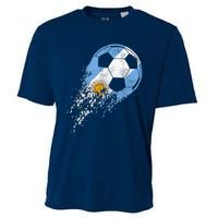 Argentina Soccer Argentinian Flag Pride Soccer Player Cooling Performance Crew T-Shirt