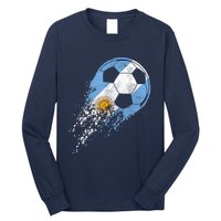 Argentina Soccer Argentinian Flag Pride Soccer Player Long Sleeve Shirt