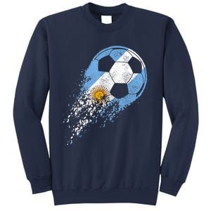 Argentina Soccer Argentinian Flag Pride Soccer Player Sweatshirt